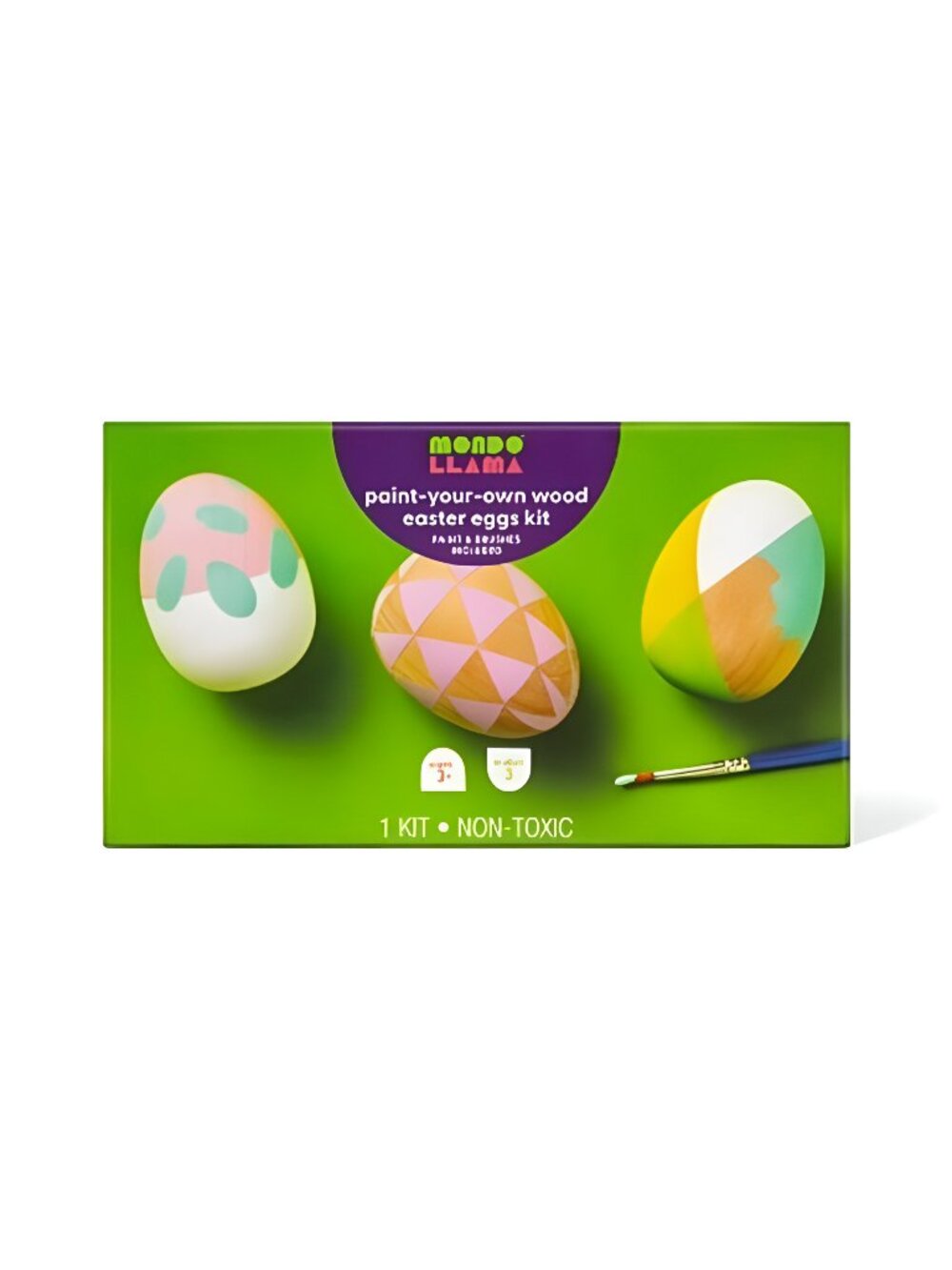 Paint-Your-Own Wood Easter Eggs Kit - Mondo Llama